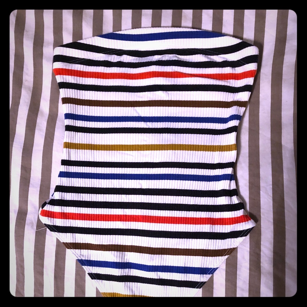 Urban outfitters Stripped one piece body suit
